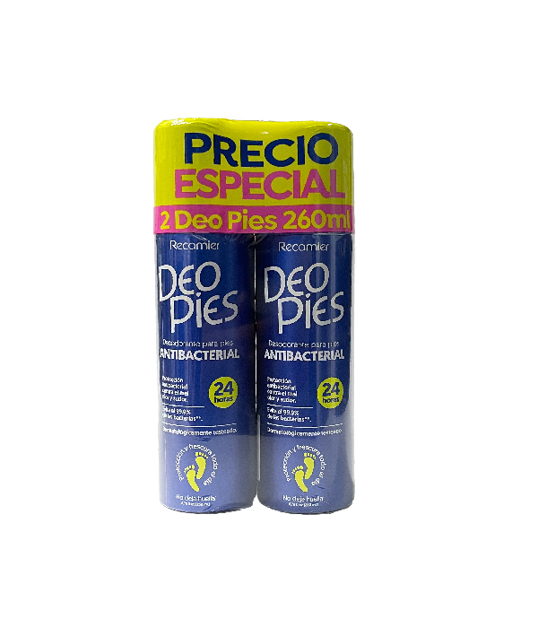 2 DESODORANTES DEO PIES CLINICAL SPRAY X FRASCO 260 ML P.E